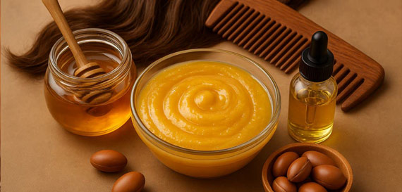 ماسک عسل و روغن آرگان؛ ترکیب طلایی برای زیبایی و سلامت مو